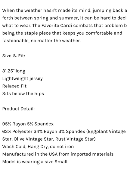 Agnes & Dora Favorite Cardi Floral Size S/L - Picture 2 of 7